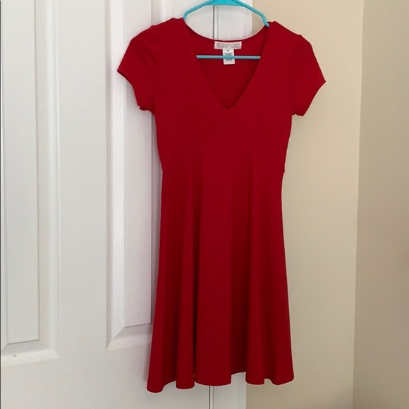 Macy’s Juniors Red Babydoll Dress - Picture 2 of 4